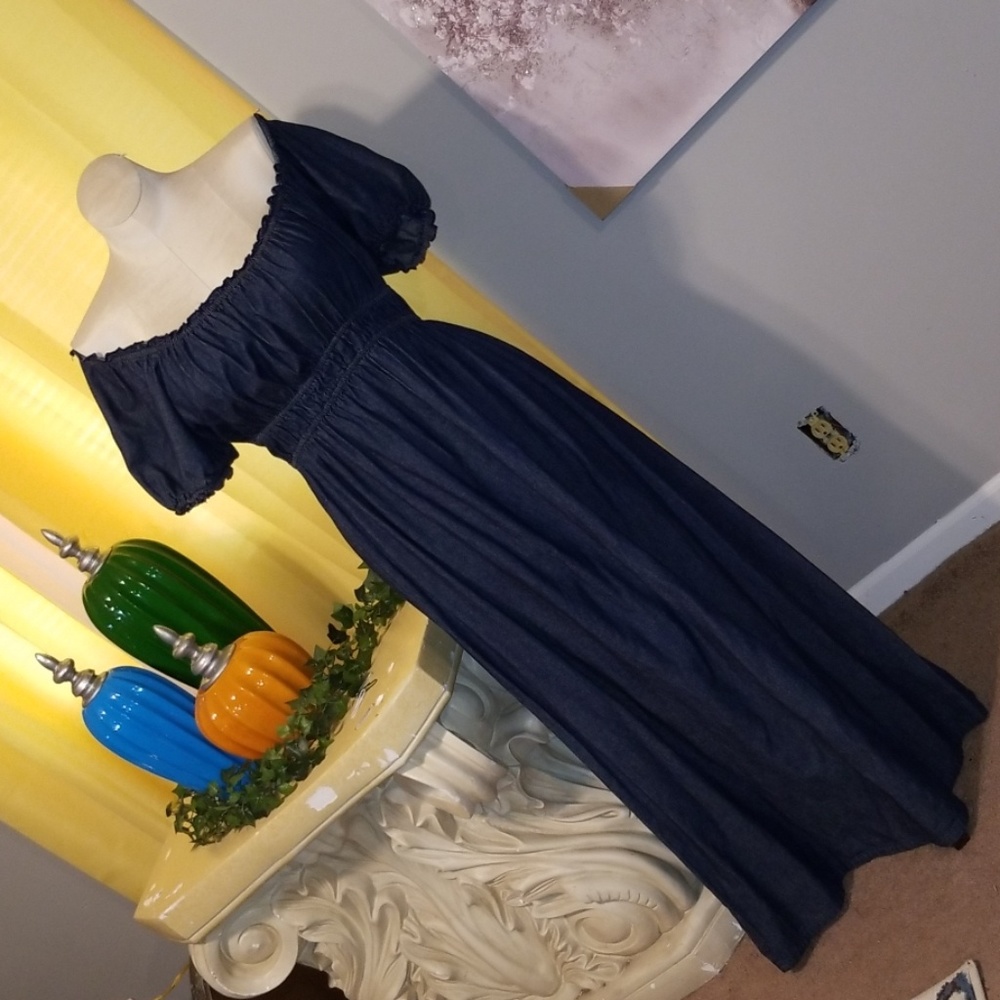 JFW Maxi Blue Jean Dress. Size 1x